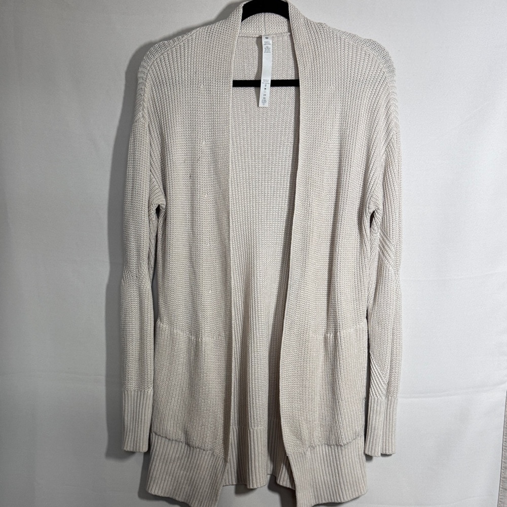 Lululemon Athletica Cream Cardigan Sweater